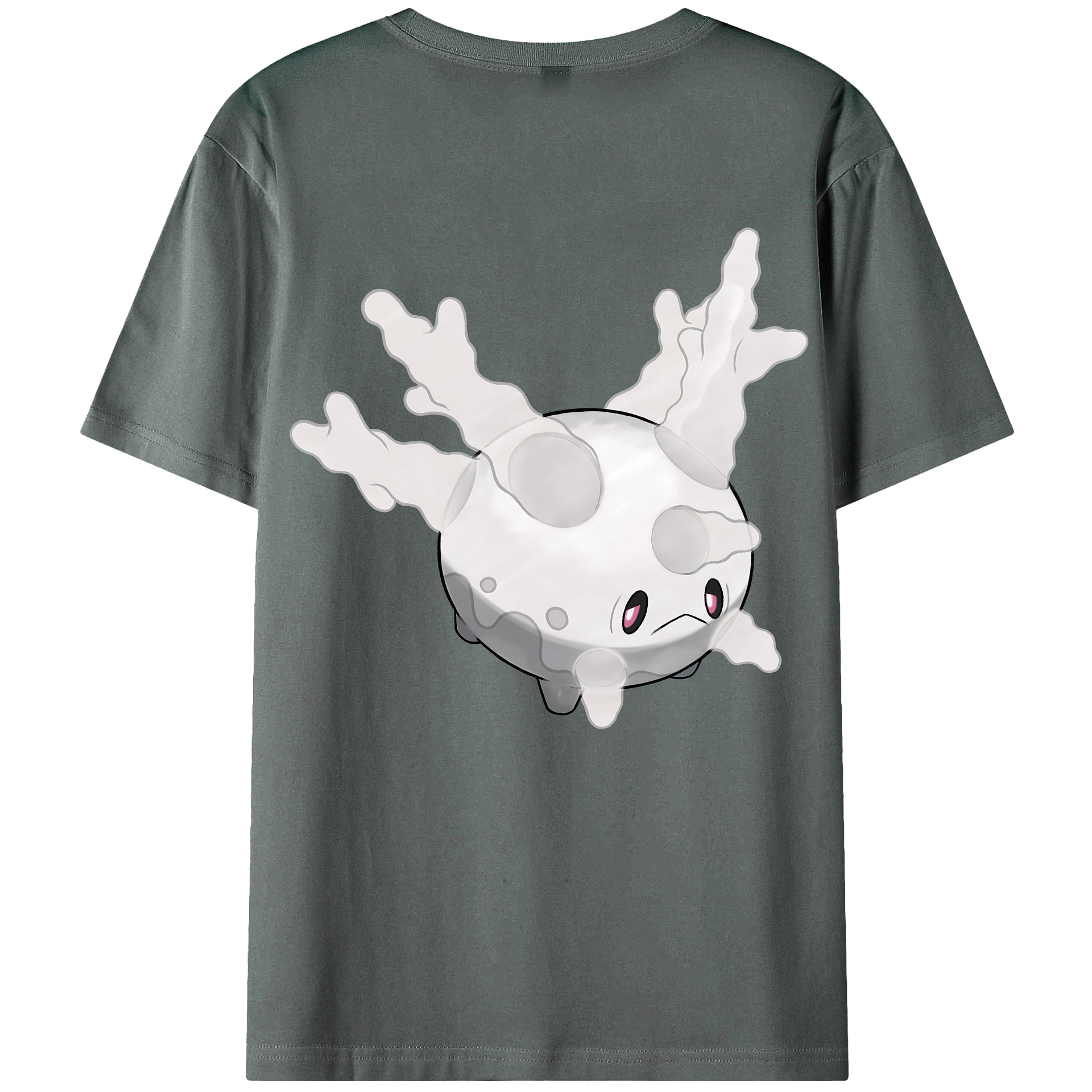 （画像用） ポケットモンスター Pokémon 綿100％ メンズ半袖Tシャツ（バックプリント） 通気性